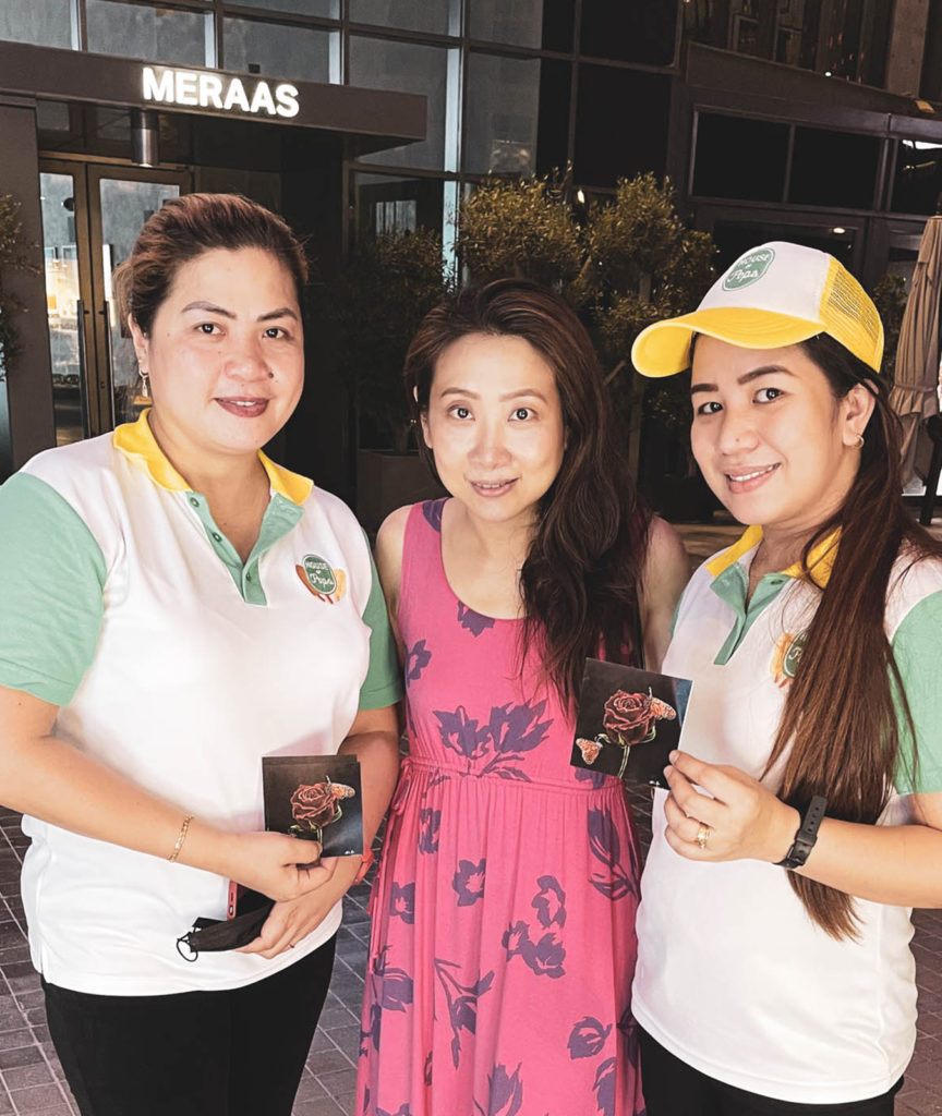 mia at dubai with prophetic art